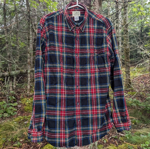 L.L. Bean Other - L.L. Bean Men's Plaid Flannel Button Up Shirt, size medium